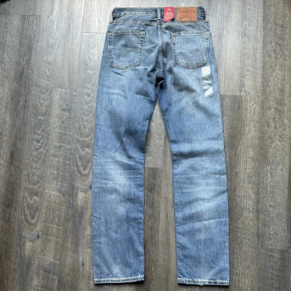 Levi's Men's Cotton 513 Slim Straight Leg Stretch Faded Denim Jean Pants NEW 30